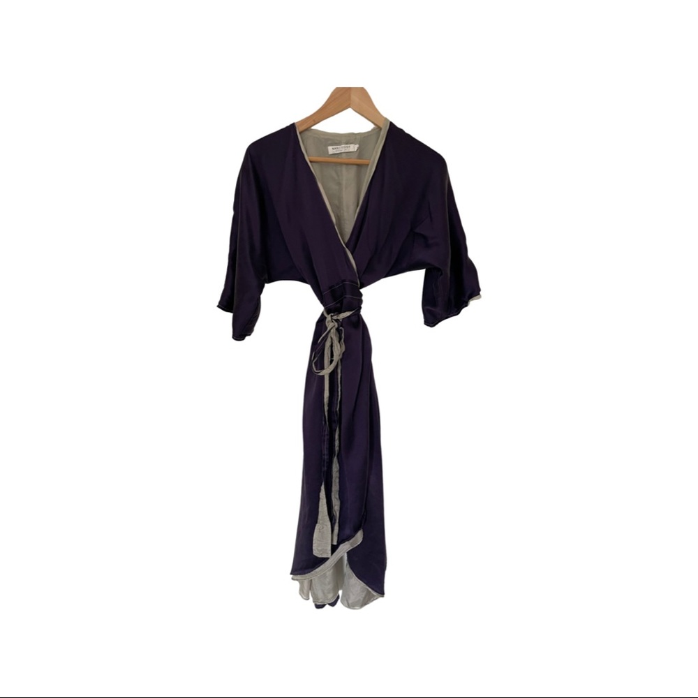 Narcissist Design Silk Wrap Dress